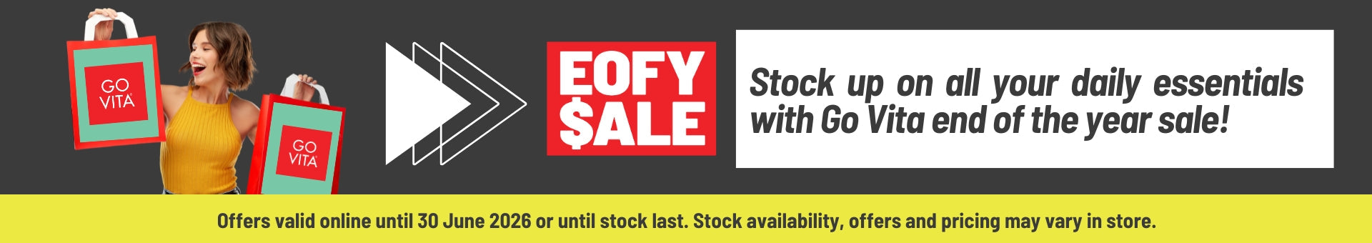 EOFY sale Go Vita Australia