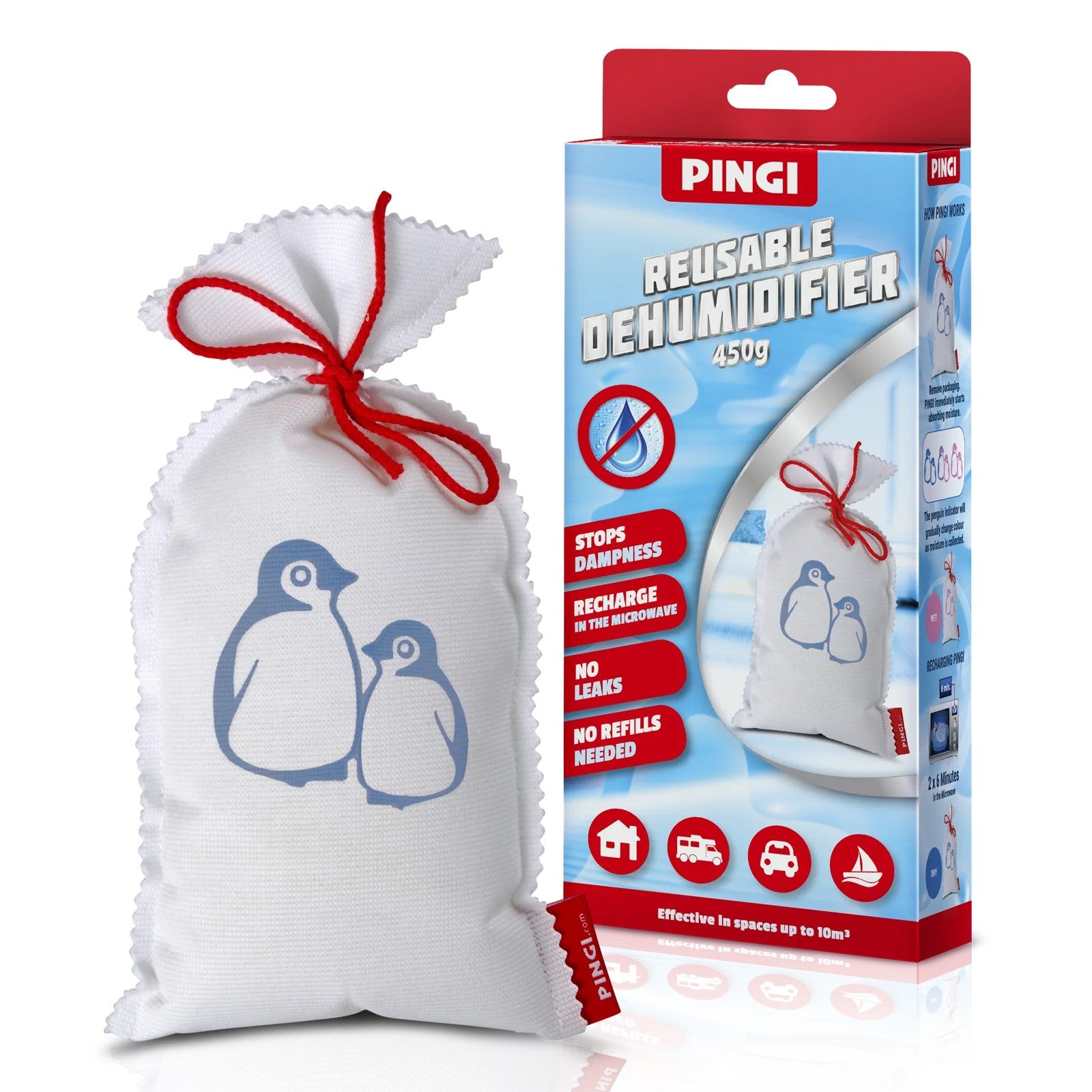 Buy Pingi Large Reusable Dehumidifier 450g Online