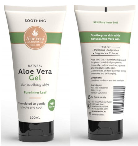 aloe gel australia Buy Aloe Vera of Australia Aloe Vera Pure Inner Leaf Gel Tube 98% Aloe  100ml Online