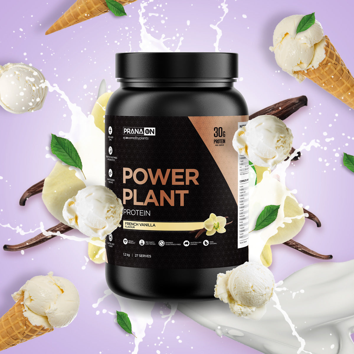 Buy Prana On Power Plant Protein French Vanilla Online