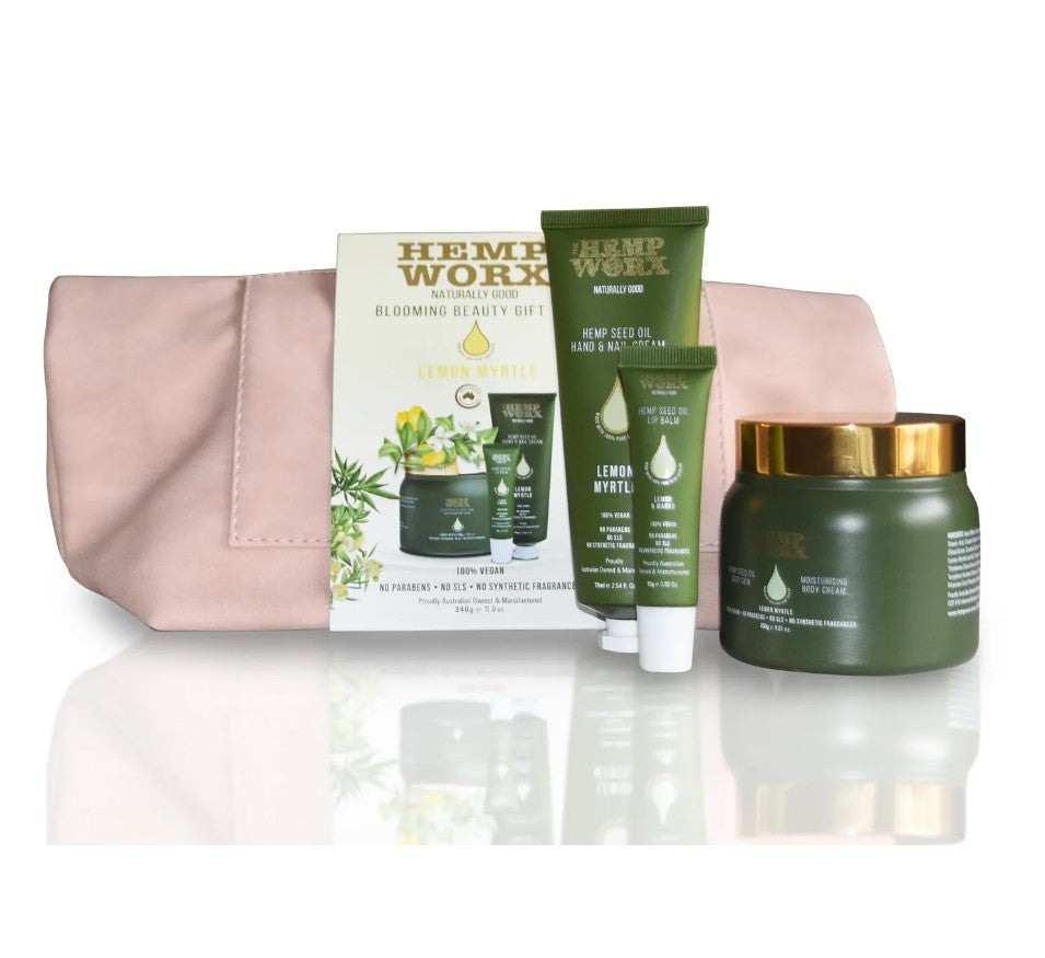 Buy Hemp Worx Blooming Beauty Gift Set Lemon Myrtle Online