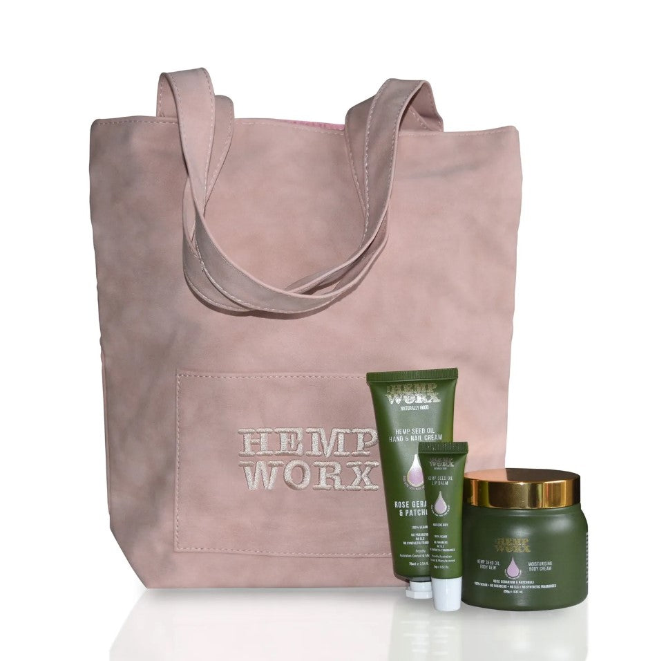 Buy Hemp Worx Blooming Beauty Gift Set Rose Geranium Patchouli