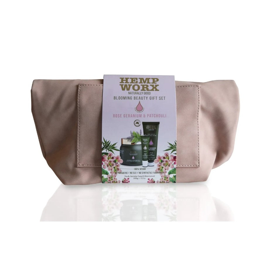 Buy Hemp Worx Blooming Beauty Gift Set Rose Geranium Patchouli