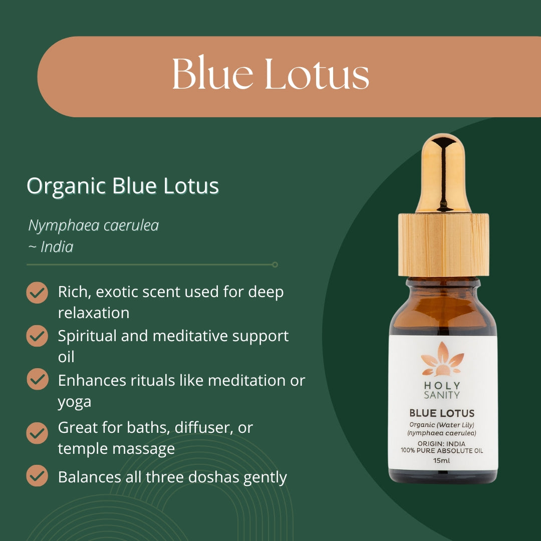 Buy Holy Sanity Organic Absolute Oil Blue Lotus 15ml Online