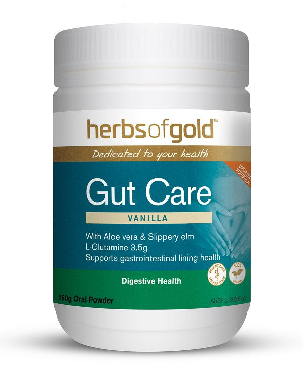 Buy Herbs of Gold Gut Care Vanilla150g Online