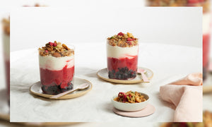 Low Sugar Macadamia and Berry Breakfast Parfait