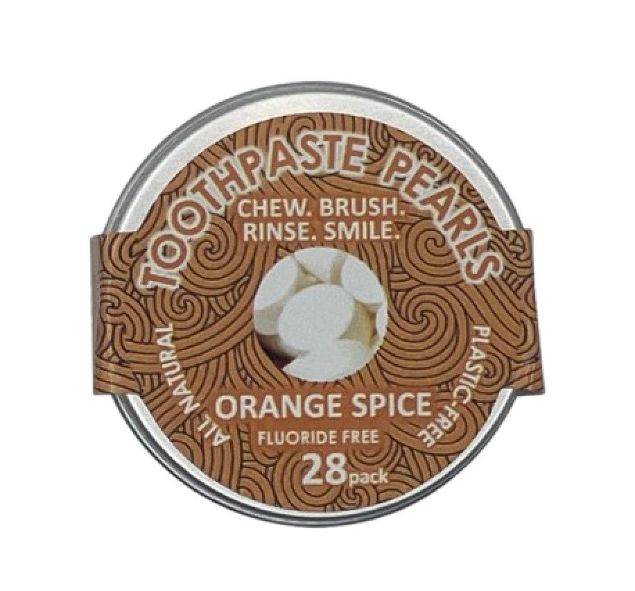 Buy The Turtle Tribe Toothpaste Pearls Orange Spice Fluoride Free Online