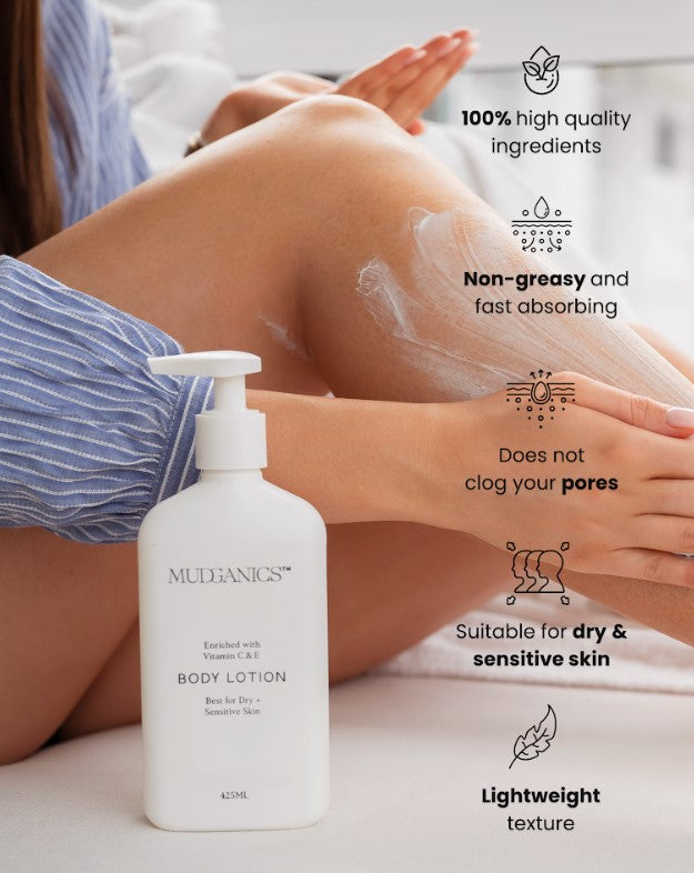 Buy Mudganics Body Lotion Sensitive Skin 425ml Online