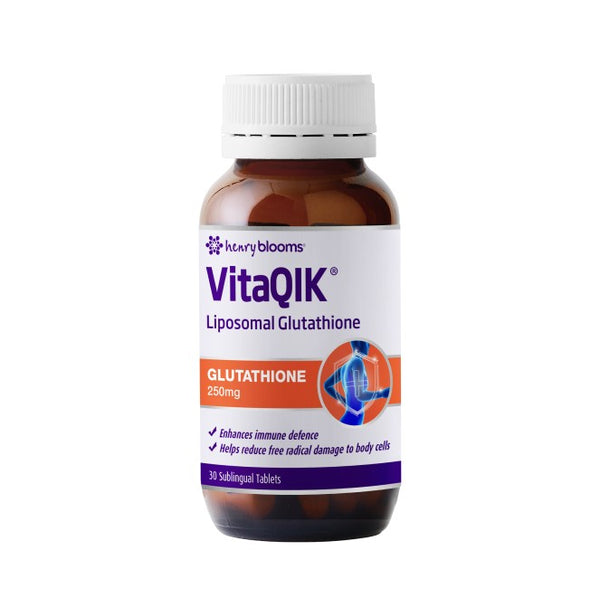 Buy Henry Blooms VitaQIK®? Liposomal Glutathione Sublingual 30 tablets  Online