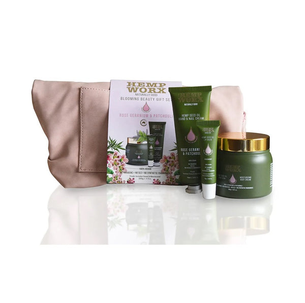 Buy Hemp Worx Blooming Beauty Gift Set Rose Geranium Patchouli