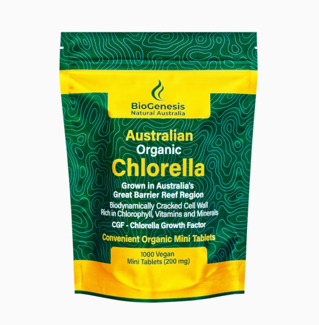 Buy BioGenesis Australian Organic Chlorella Mini Tablets Stand-up ...