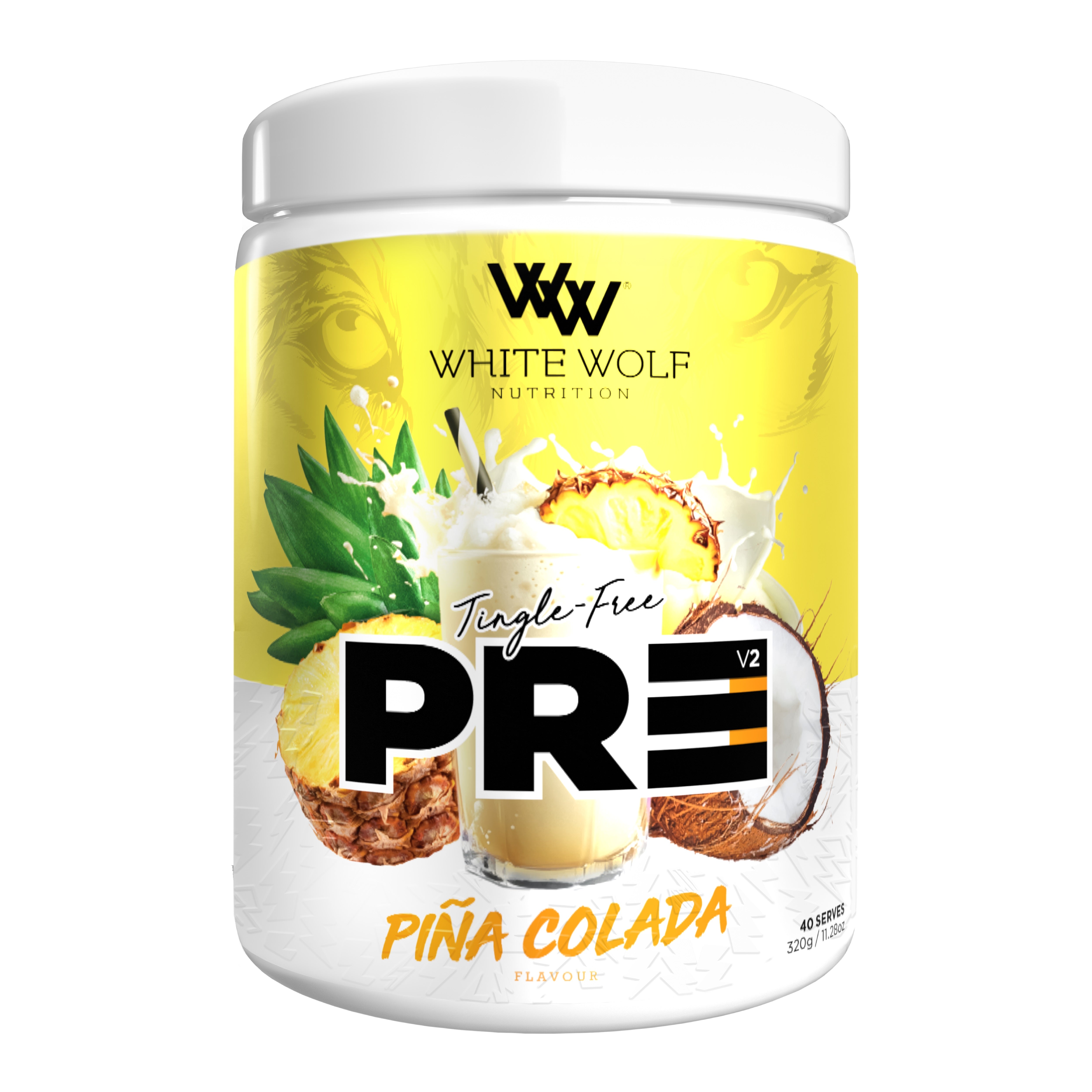 Buy White Wolf Nutrition Tingle Free PR3 Pina Colada 320g Online