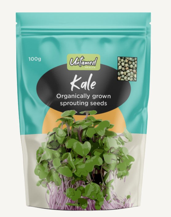 Buy Untamed Health Kale Sprouting Seeds 100g Online